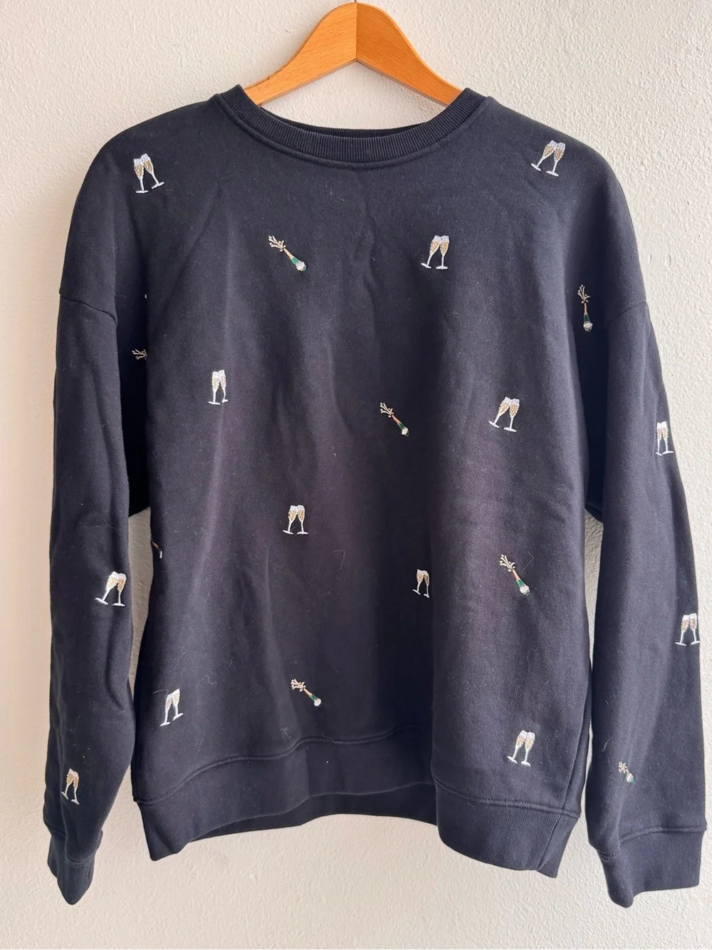 Rails Black Champagne Embroidery Sweatshirt Women’s Small - Picture 4 of 9
